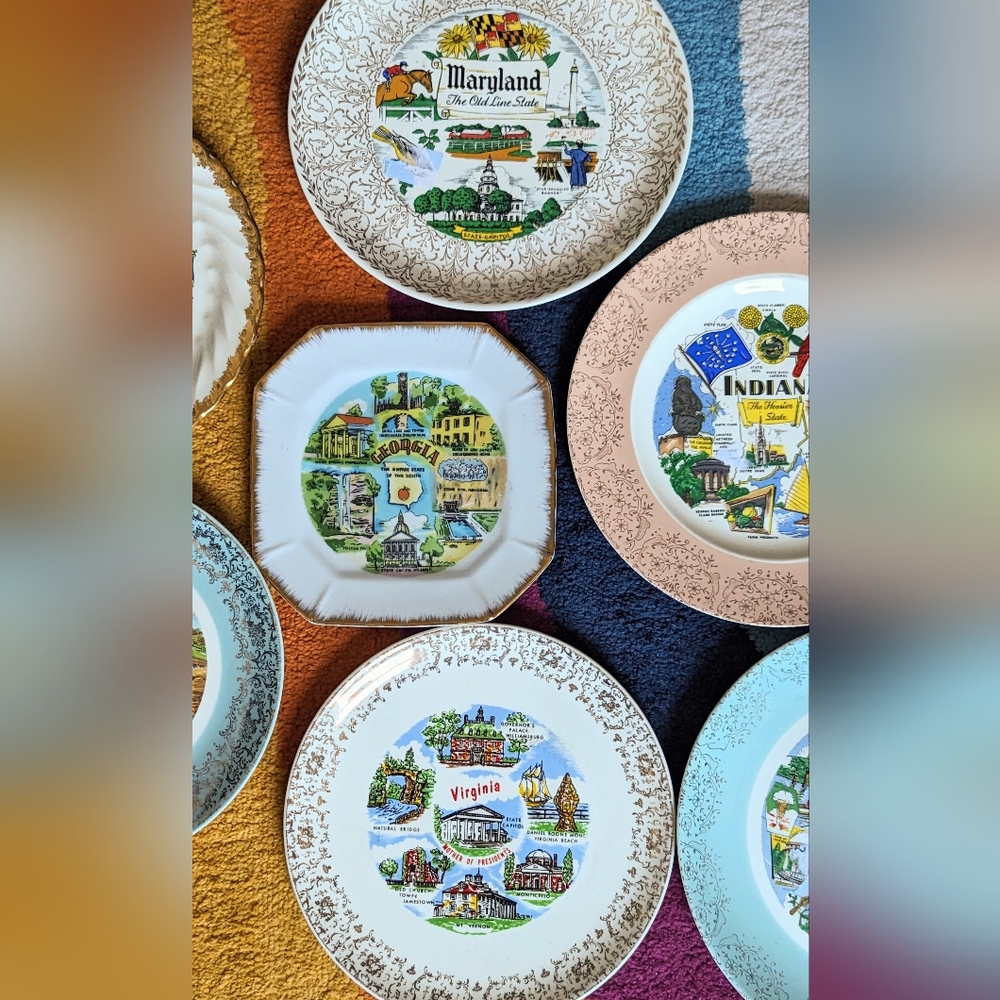 Vintage State Plates- PRICED INDIVIDUALLY - Picture 3 of 6